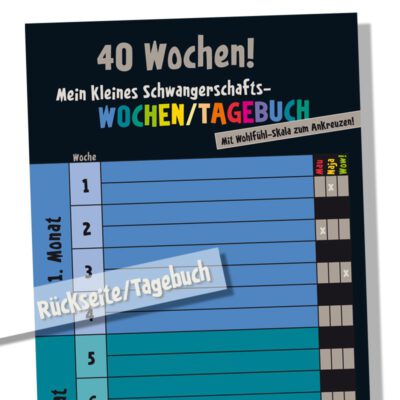 Schwangerschaftskalender mit Minitagebuch Regenbogen – Bild 4