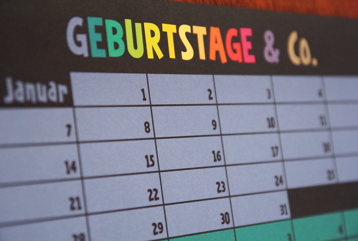 Geburtstagskalender „Regenbogen“ – Bild 5