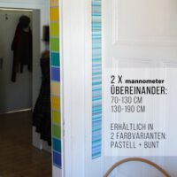 Messlatte mannometer pastell