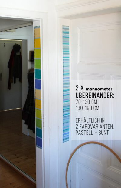 Messlatte mannometer pastell