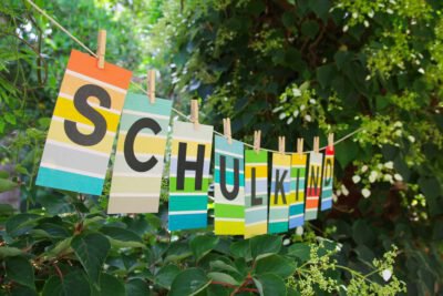 Schulkind ABC Postkarten Einschulung Erster Schultag