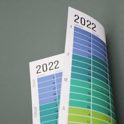 Wandkalender 2022 Jahresplaner bunter Kalender Wi-La-No 2022 Designkalender 2022