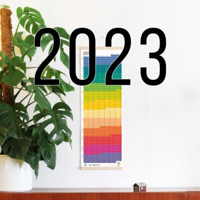 Wandkalender 2023 Jahresplaner Wallplanner Calendar 2023 Wi-La-No Regenbogen