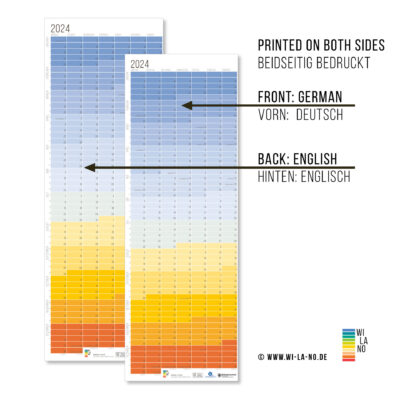 2024 Wallplanner Wandkalender Blue Hour Jahresplaner 2024