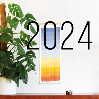 Wandkalender 2024 Jahresplaner Wallplanner Calendar 2024 Wi-La-No Blaue Stunde Blue Hour