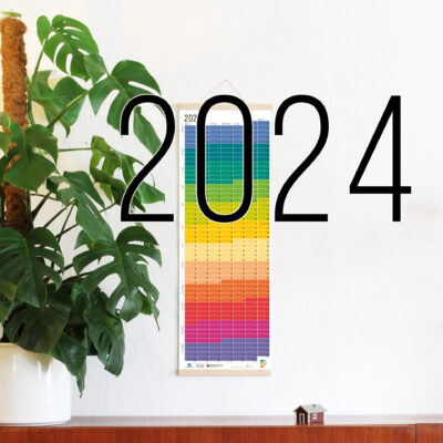 2024 Wallplanner Wandkalender 2024 Regenbogen Bunter Kalender Jahresplaner 2024 Rainbow Calendar