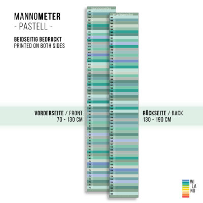 Mannometer – Die pfiffige Messlatte für Kinder - minimalistisches Design von Wi-La-No® by Anette Pörtner