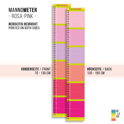Mannometer – Die pfiffige Messlatte für Kinder - minimalistisches Design von Wi-La-No® by Anette Pörtner