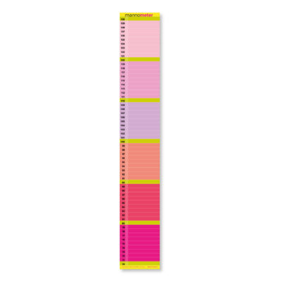 Rosa-pink Messlatte für Kinder Messleiste aus Pappe „Mannometer“ Kinderzimmerdekoration Farbvariante Rosa-Pink