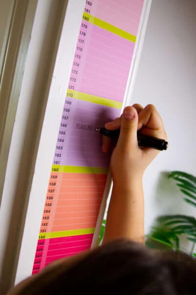 Mannometer – Die pfiffige Messlatte für Kinder - minimalistisches Design von Wi-La-No® by Anette Pörtner