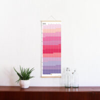 Wandkalender 2025 Rosa Flieder Pink Violett Lila Kalender Jahresplaner 2025 Homeoffice Wallplanner Designkalender
