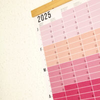 Wandkalender 2025 Rosa Flieder Pink Violett Lila Kalender Jahresplaner 2025 Homeoffice Wallplanner Designkalender