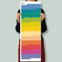 2025 Wallplanner Wandkalender 2025 Regenbogen Bunter Kalender Jahresplaner 2025 Rainbow