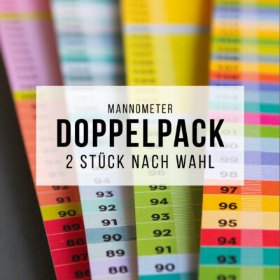 Doppelpack Mannometer – Die pfiffige Messlatte für Kinder - minimalistisches Design von Wi-La-No® by Anette Pörtner
