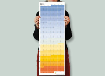 Wandkalender 2026 Blue Hour Blaue Stunde Kalender Jahresplaner 2026 Homeoffice Wallplanner Designkalender