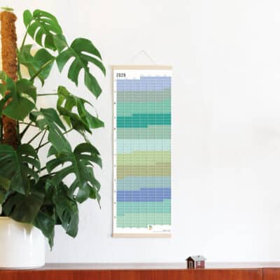 Wandkalender 2026 von Wi-La-No Pastell Kalender Jahresplaner 2026 Homeoffice Wallplanner Designkalender