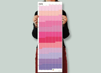 Wandkalender 2026 Rosa Flieder Pink Violett Lila Kalender Jahresplaner 2026 Homeoffice Wallplanner Designkalender