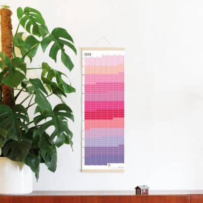 Wandkalender 2026 von Wi-La-No Pink Kalender Jahresplaner 2026 Homeoffice Wallplanner Designkalender