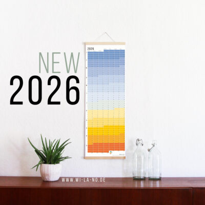 Wandkalender 2026 Blue Hour Blaue Stunde Kalender Jahresplaner 2026 Homeoffice Wallplanner Designkalender
