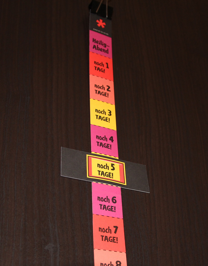 Adventskalender Bastelbogen von Wi-La-No