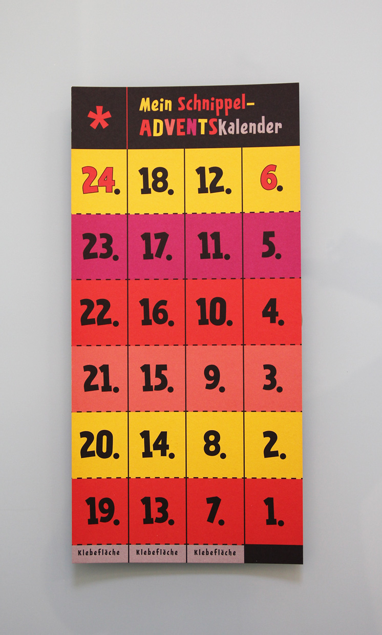 Adventskalender Bastelbogen von Wi-La-No