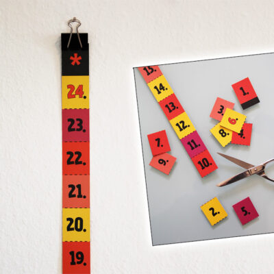 Adventskalender Bastelbogen von Wi-La-No