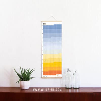 Wandkalender 2027 von Wi-La-No Blue Hour Kalender Jahresplaner 2027 Homeoffice Wallplanner Designkalender