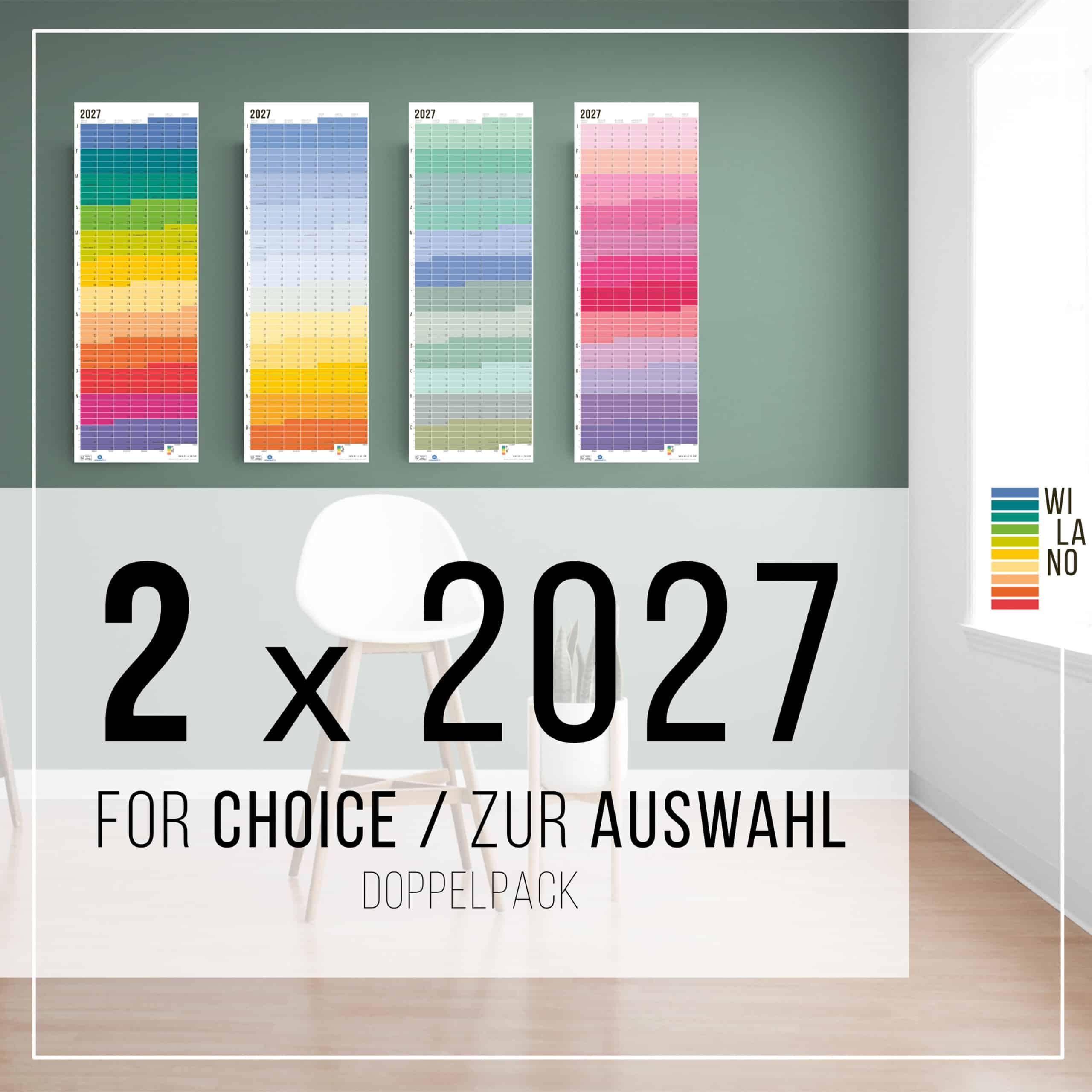 Doppelpack Wi-La-No- Wandkalender 2027